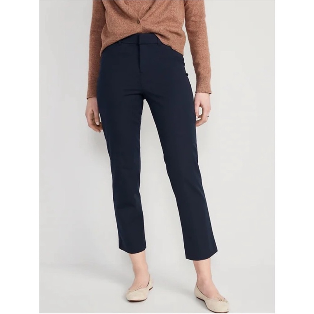 NWT Old Navy High-Waisted Pixie Straight Ankle Pants size 12 TALL